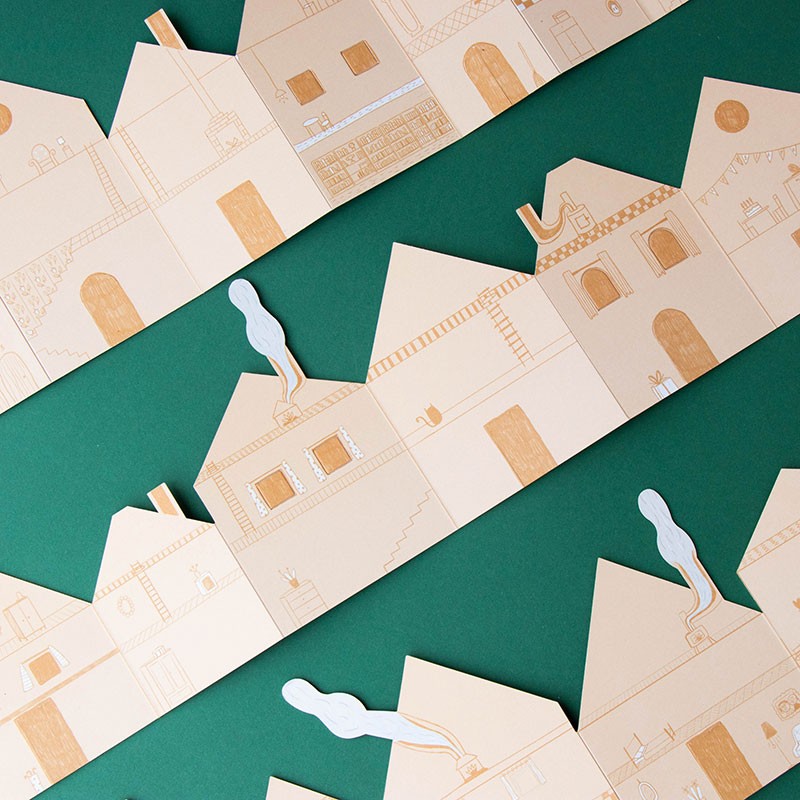 Creative houses sticker activity